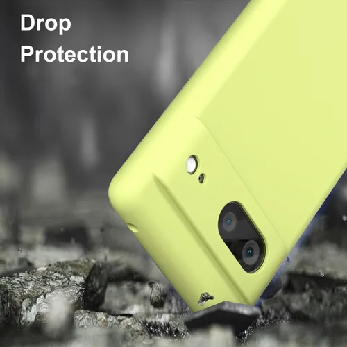 Vista 6 de Diseñada para Pixel 7, funda de gel de silicona líquida a prueba de golpes, cojín de forro de tela de microfibra suave compatible con Pixel7 de 6.3