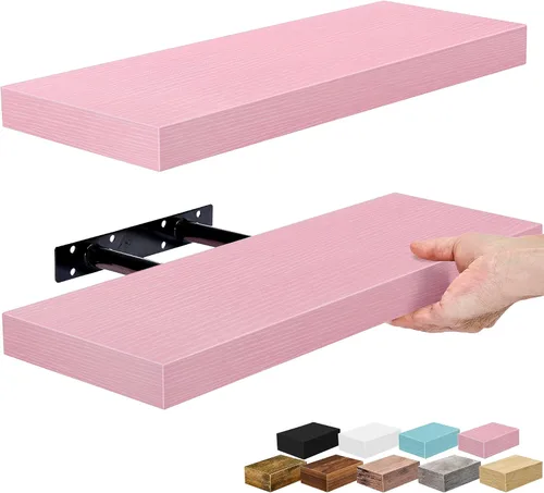 Vista 29 de Sorbus Estantes flotantes para pared, estante flotante de 16 pulgadas para cocina, dormitorio, sala de estar, baño, hogar y decoración de pared