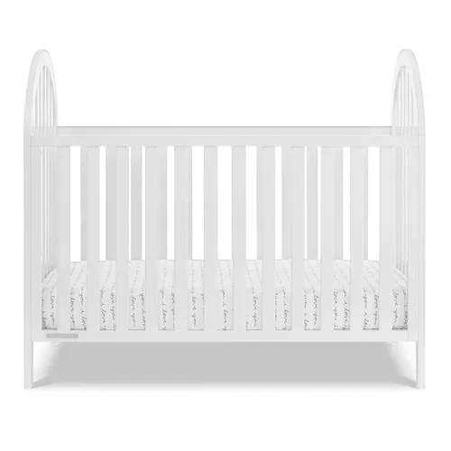 Vista 7 de Delta Children Milano - Cuna convertible 4 en 1, certificada Greenguard Gold, color blanco Bianca