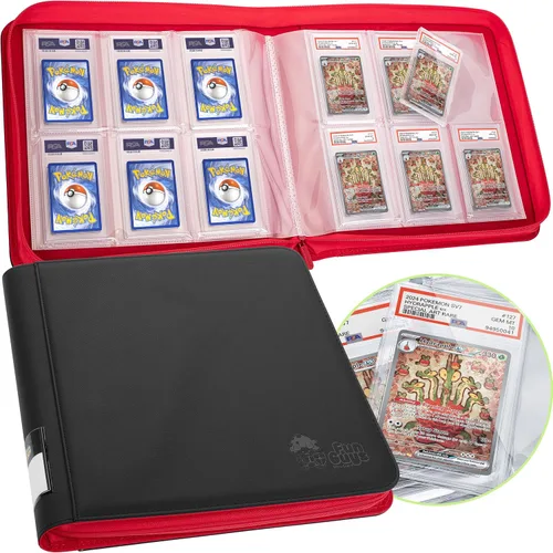 Vista 9 de FunGuys Carpeta para Tarjetas Graduadas – Carpeta de 4 Bolsillos para Slabs para PSA, BGS, SGC y Todas las Tarjetas Graduadas, Álbum
