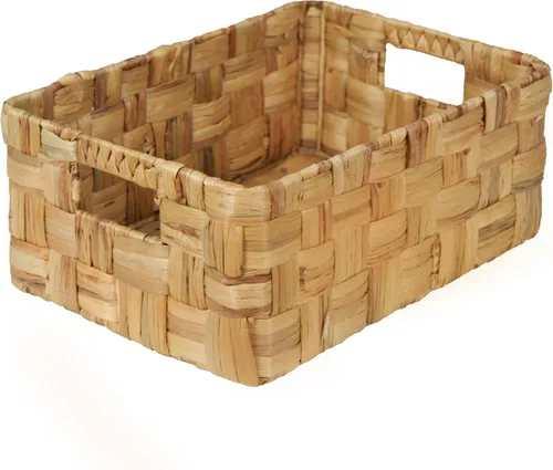 Vista 13 de VATIMA Cestas de hierba marina con asas de madera, juego de 3 cestas decorativas de mimbre natural para cocina