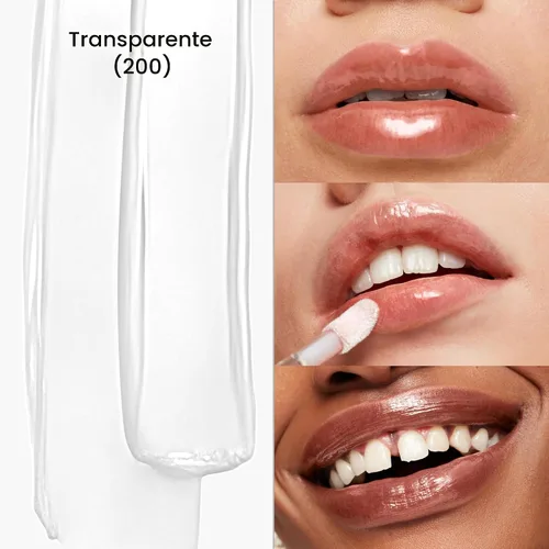 Vista 2 de Revlon - Brillo de labios, Super Lustrous The Gloss, no es pegajoso, acabado de alto brillo 200 Crystal Clear