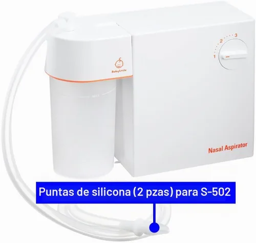 Vista 6 de BabySmile Puntas de repuesto de silicona (paquete de 2) para los modelos de aspirador nasal S-504, S-503, S-502 y S-303 Puntas de nariz suaves