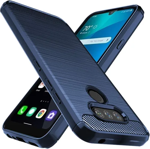 Vista 8 de Osophter Funda para LG Premier Pro Plus L455DL, LG Xpression Plus 3 Funda de goma TPU flexible de absorción de golpes para LG Harmony 4 (negro)
