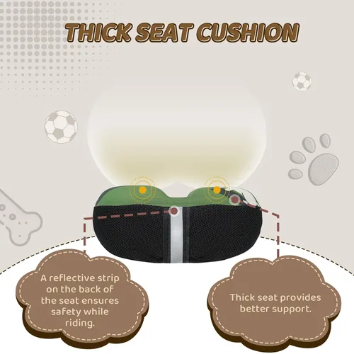 Vista 4 de Kids Bike Seat Cushion for Girls, Gel Padded Bike Seat Cover for Child, Breathable & Extra Soft Gel Memory Foam, Pink Child Bicycle Saddle Cushion