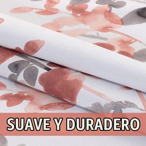 Vista 4 de H.VERSAILTEX Cenefa para ventanas de cocina, baño, sala de estar, dormitorio, cenefa opaca con aislamiento térmico y bolsillo para barra, 52