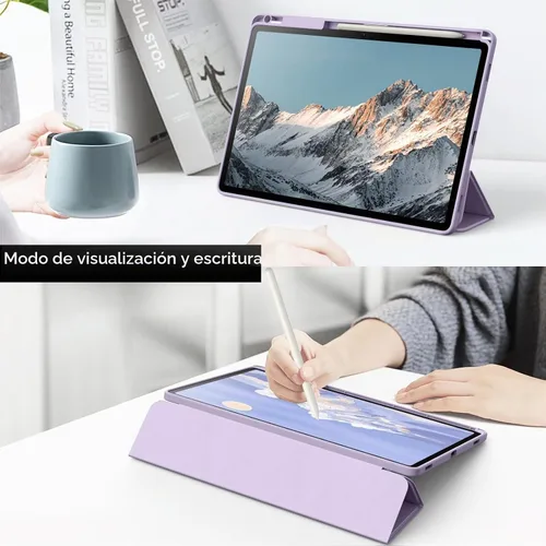 Vista 6 de JETech - Funda para Galaxy Tab S10 Plus/S9 Plus de 12.4 pulgadas, color morado claro