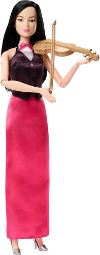 Vista 9 de Barbie Muñeca y accesorios, muñeca de chef pastelero profesional con sombrero y rebanada de pastel