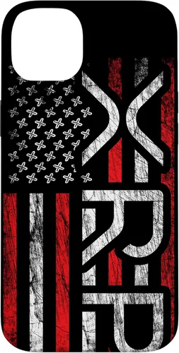Vista 15 de iPhone 16 XRP Crypto - XRP criptomoneda - Bandera americana - Funda XRP