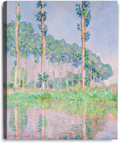 Vista 45 de IPIC - Reproducción artística de los lirios de agua de Claude Monet 1906, impresiones giclée coinciden con el marco dorado clásico, arte de pared