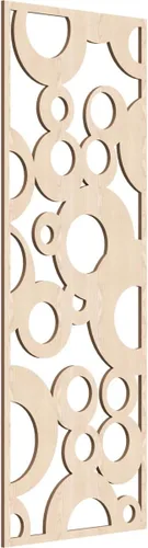 Vista 12 de 9 3/8"W x 24 3/8"H x 1/4"T Farwell Decorativos Paneles de Pared de Madera Calado, Hickory
