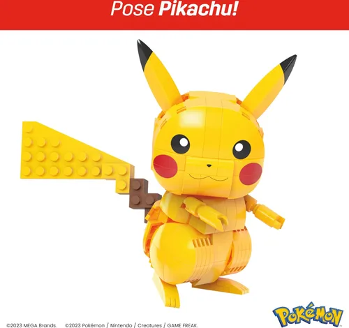 Vista 4 de MEGA - Juego de juguetes de construcción Pokémon Kanto Region Trio con 529 piezas y 3 personajes posables, 4 pulgadas de alto, para niños