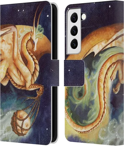 Vista 146 de Head Case Designs Officially Licensed Carla Morrow Galactic Entrancement Dragons Leather Wallet Case Compatible with Samsung Galaxy A07 4G