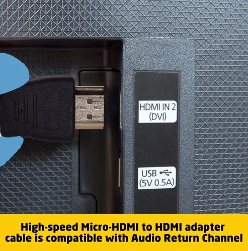 Vista 6 de BRENDAZ Cable micro HDMI a HDMI – 18 Gbps de alta velocidad, 4K a 60 Hz, HDR- Compatible con GoPro Hero, Raspberry Pi 5, 4, EOS R6 M50, cámara Alpha