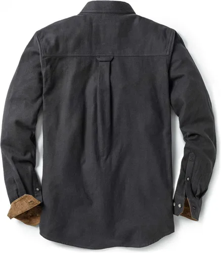 Vista 9 de CQR - Camisa de franela de algodón a cuadros con botones y manga larga para hombre, algodón cepillado suave, camisa de estilo informal