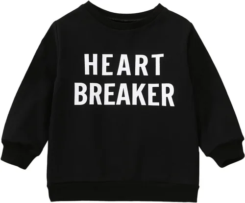Vista 36 de Traje de San Valentín para bebé, niña, niño, traje de San Valentín, sudadera de manga larga con estampado de corazón