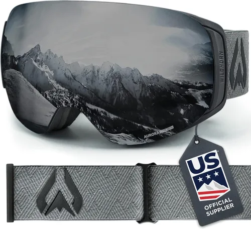 Vista 12 de Wildhorn Roca - Gafas de esquí para hombres y mujeres con protección antiempañamiento/arañazos 100% UV - Lente magnética - Gafas de nieve