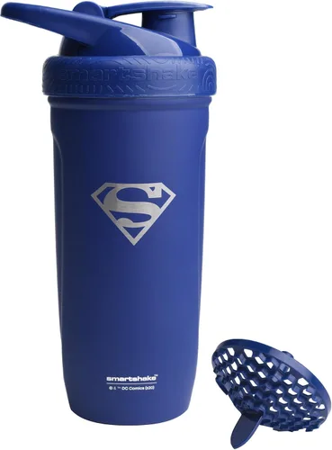 Vista 7 de Smartshake DC COMICS Reforce - Botella mezcladora de proteínas de acero inoxidable de 900 ml 30 oz - Tapa de rosca a prueba de fugas - Sin BPA