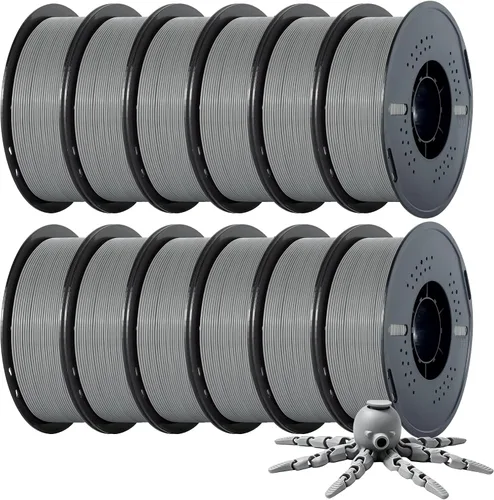 Vista 41 de Kingroon PLA - Filamento para impresora 3D, 10 carretes, precisión dimensional de +/- 0.02 mm, carrete de 10 kg (22 libras), 1.75 mm, 5 negro + 5
