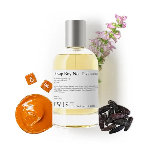 Vista 12 de Twist - Addicted No. 3 - Eau De Parfum inspirado en Y. Black Opium, Perfume de larga duración para mujer, Ámbar y Vainilla, Vegano, Ingredientes