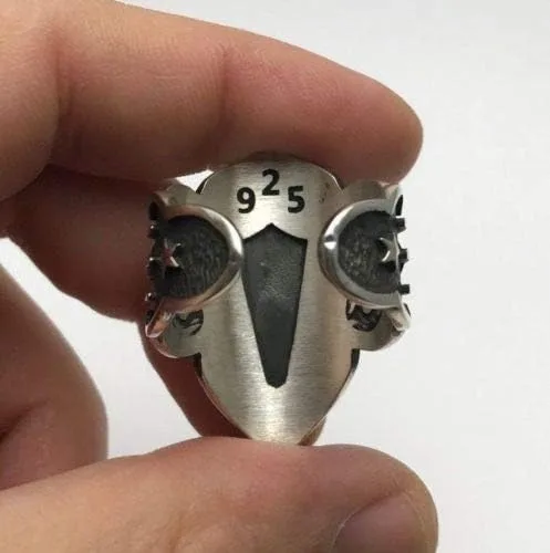 Vista 6 de Dirilis Ertugrul Wolf Zihgir - Anillo de plata de ley 925 K para hombre