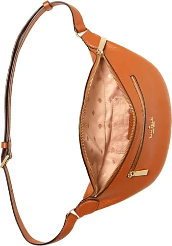 Vista 4 de Kate Spade New York Leila - Riñonera de cuero con diseño de pan de jengibre cálido, Marrón