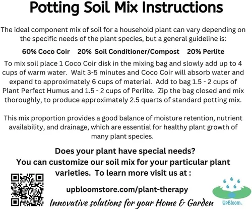 Vista 9 de UpBloom - Kit de terapia de plantas para macetas de interior, trasplante y cuidado general de plantas domésticas