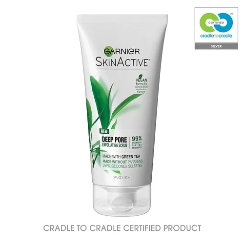 Vista 7 de Exfoliante facial, Garnier Skinactive, con té verde, para piel grasa, 5 fl. oz.