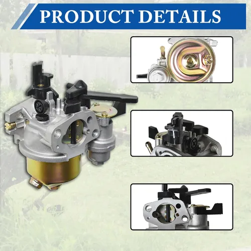 Vista 5 de WFLNHB Reemplazo del carburador de carbohidratos con palanca de estrangulamiento para Honda GX160 GX200 5.5HP 6.5HP 16100-ZH8-W61
