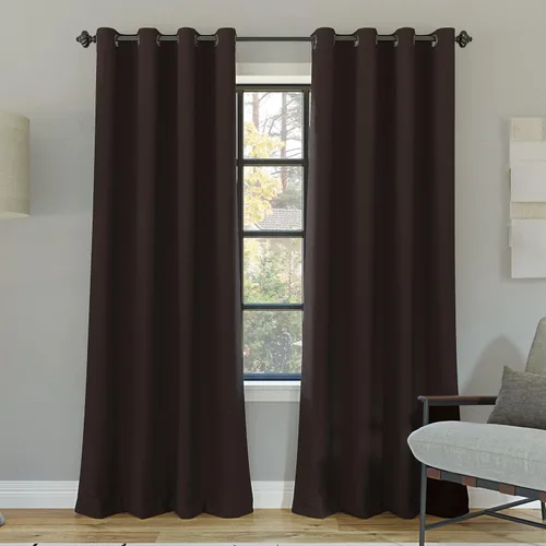 Vista 17 de Sun Zero Nordic - Juego de 2 paneles de cortinas 100 % opacas con ojales, calidad de teatro, reducción de ruido, 52 x 84 pulgadas, verde salvia