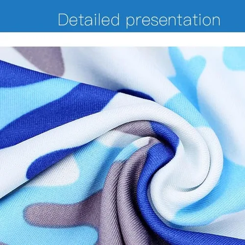 Vista 5 de Summer Balaclava Face Mask Windproof Gaiter Summer Cooling Neck Gaiter and Ice Silk Cooling Arm Sleeves with Thumb Holes
