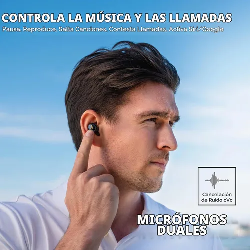 Vista 6 de Back Bay Audio Auriculares Bluetooth inalámbricos a prueba de sudor