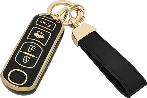 Vista 2 de Funda para llavero de TPU para 3, 6, 8, Miata, MX-5, CX-3, CX-5, CX-7, CX-9, llave inteligente sin llave