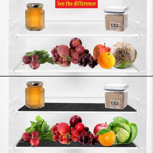 Vista 3 de Dualplex® Revestimiento extensor de vida de frutas y verduras para cajones de refrigerador, 12 x 15 pulgadas (paquete de 4) – Extiende la vida útil