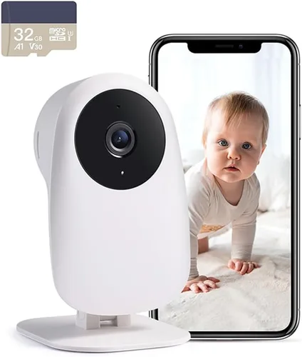 Vista 9 de nooie Monitor de bebé con cámara y audio, monitor de cámara para bebé, monitor de bebé WiFi Smartphone 2.4 GHz, detección de movimiento y sonido