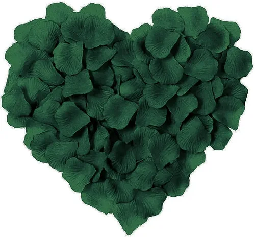 Vista 2 de 1000Qingsun - Florero de pétalos de rosa artificiales, decoración de florero para fiesta de boda, decoración de despedida de soltera, centros