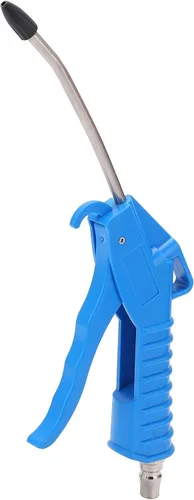 Vista 7 de Pistola de soplado de aire, Boquilla de aire doblada con protector de goma, Accesorios para compresores de aire neumáticos, Herramienta de limpieza