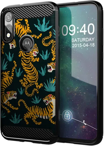 Vista 20 de CasesOnDeck - Funda compatible con Motorola Moto E (2020), diseño delgado, flexible, elegante, de protección contra golpes, funda de poliuretano