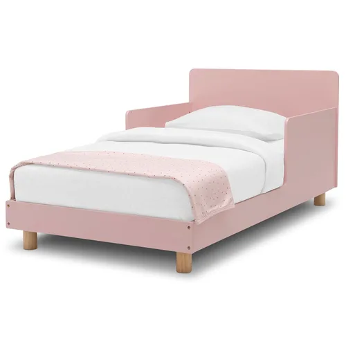 Vista 4 de Delta Children GapKids - Cama para niños pequeños, color rubor, natural + babyGap TrueSleep para cuna y colchón para niños pequeños (paquete)
