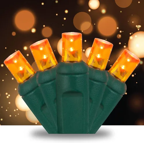 Vista 10 de SoftTwinkle Luces de Navidad de Centelleo Lento, Luces de Cadena de Centelleo Suave Luces de Navidad Pulsantes (50 Luces, 17 Pies, Blanco Cálido)