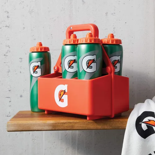 Vista 2 de Gatorade Soporte para botellas exprimible (capacidad para 6 botellas), naranja