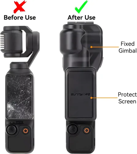 Vista 6 de Bolsillo 3 Funda Protectora Gimbal Protector Lente Capucha Pantalla Cubierta Protectora para DJI Osmo Pocket 3 Accesorios