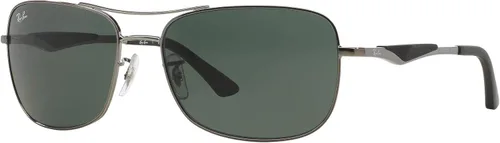 Vista 2 de Ray-Ban Gafas de sol cuadradas polarizadas de metal RB3515 para hombre