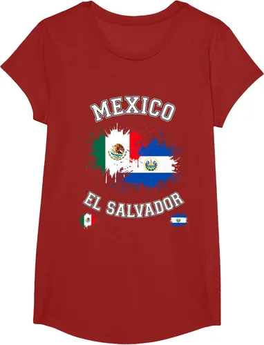 Vista 88 de Camiseta de recuerdo de la bandera vintage de El Salvador de México