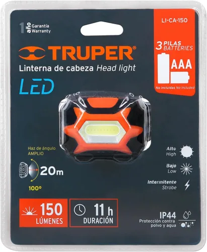 Vista 6 de Cabezal de linterna 150 lúmenes, un LED