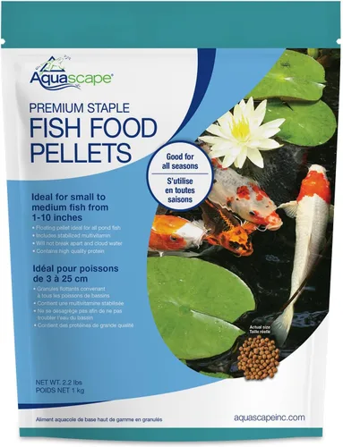Vista 12 de Aquascape Pellets de alimentos básicos para peces de estanque pequeños a medianos, pellets pequeños, 1.1 libras 98867