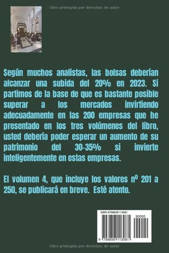 Vista 2 de Puedo hacerme RICO en 10 años SÍ! Con un capital inicial de 20.000 dólares y estas 50 acciones (151 a 200) (Can I become rich) (Spanish Edition)