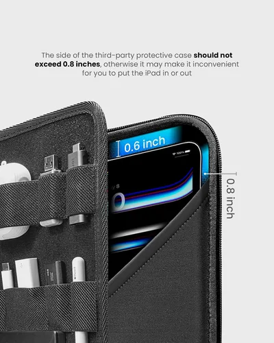 Vista 8 de tomtoc Funda tipo cartera para iPad Pro M5/M4 de 13 pulgadas, iPad Air M3/M2 2025-2024, iPad Pro M2/M1 de 12.9 pulgadas, funda protectora