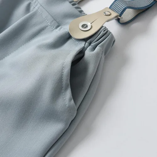 Vista 6 de Boarnseorl Conjunto de pantalones cortos, camisa + pantalones cortos + corbata de moño + tirantes