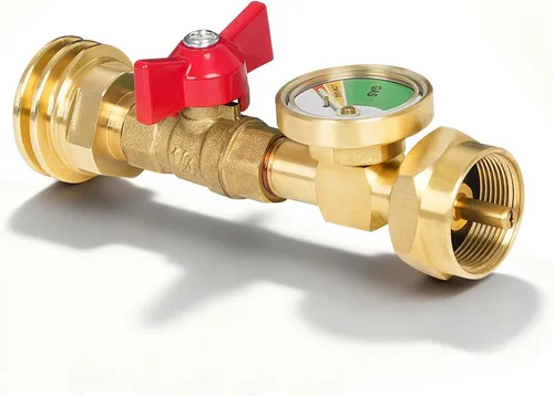 Vista 8 de GASPRO Adaptador de tanque de propano de 1 libra, Convertidor de 20 lb a 1 libra, Conecte tanques de propano pequeños cuando se agotaron 20 libras
